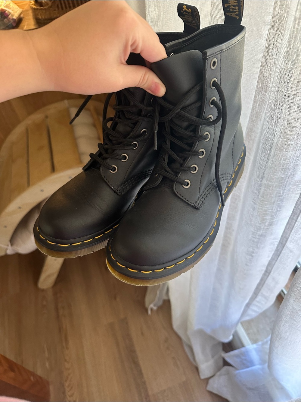 Doc Marten Black Combat Boots - Classic Style